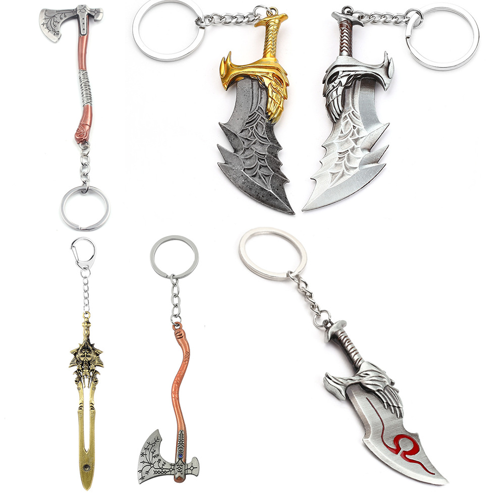 Car Accessories Gifts For Men - God of War 4 Kratos Gantungan