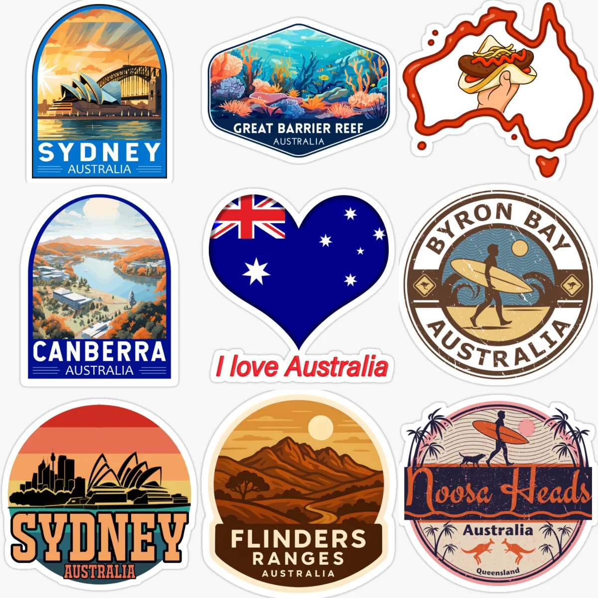 Car Accessories Australia - Stiker Mobil Kreatif Tahan Air Lambang