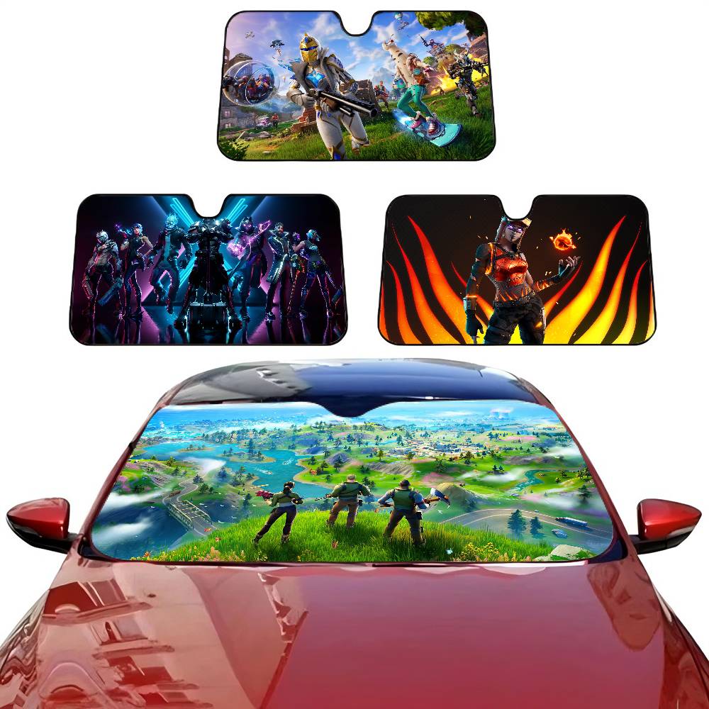 Car Accessories Rear - Pelindung Matahari Jendela Mobil Game Kartun