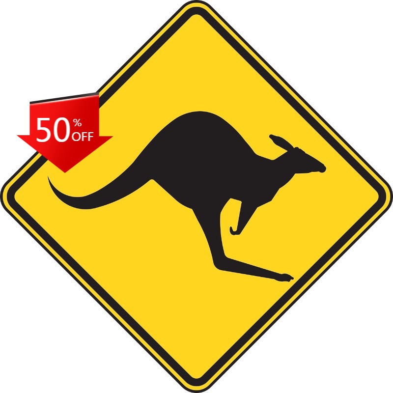 Stiker Kanguru Tanda Penunjuk  - Car Accessories Australia ulasan dan harga