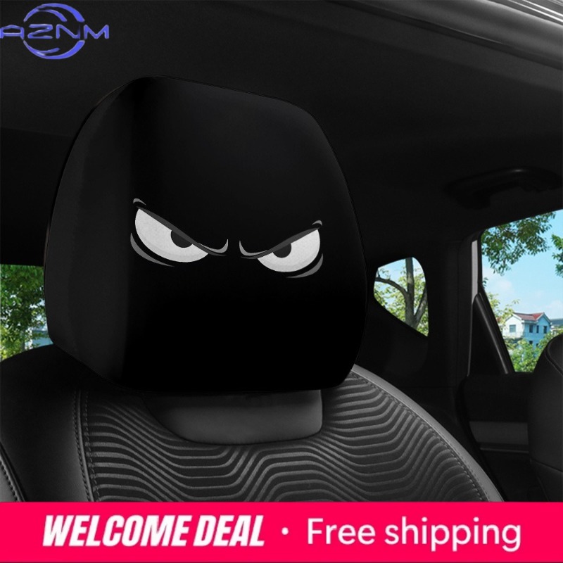 2 buah penutup sandaran kepala - Car Accessories Evil Eye ulasan dan harga