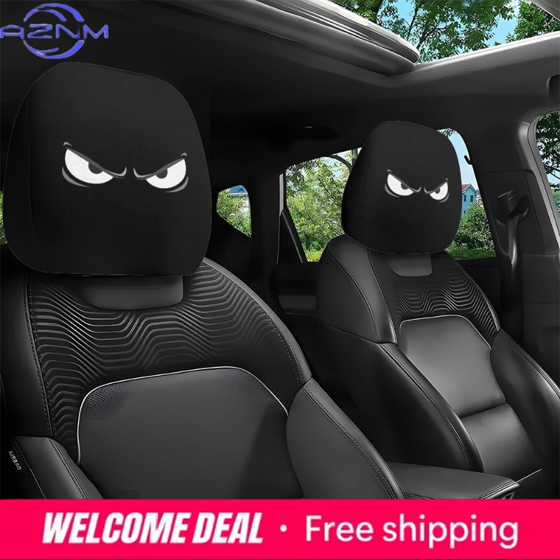 2 buah penutup sandaran kepala - Car Accessories Evil Eye ulasan dan harga