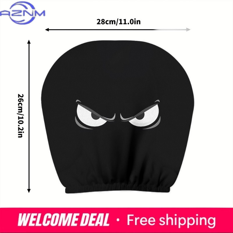 2 buah penutup sandaran kepala - Car Accessories Evil Eye ulasan dan harga