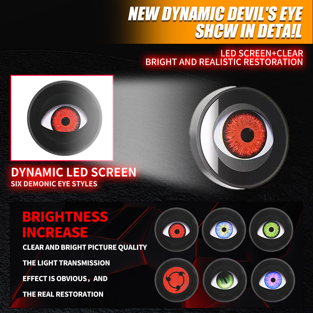 Lampu Depan LED Mata Setan Pol - Car Accessories Evil Eye ulasan dan harga